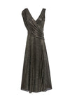 ROXY METALLIC MIDI DRESS-BLACK/GOLD-ALICE + OLIVIA