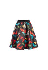 EARLA HIGH WAISTED FLARE SKIRT-MD BUTTERFLIES-ALICE + OLIVIA