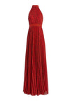 KELISSA HALTER LEOPARD MAXI DRESS-MINI LEOPARD RUBY/BLACK-ALICE + OLIVIA