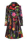 LEILA FIT AND FLARE FLORAL COAT-MD GARDEN FLORAL-ALICE + OLIVIA