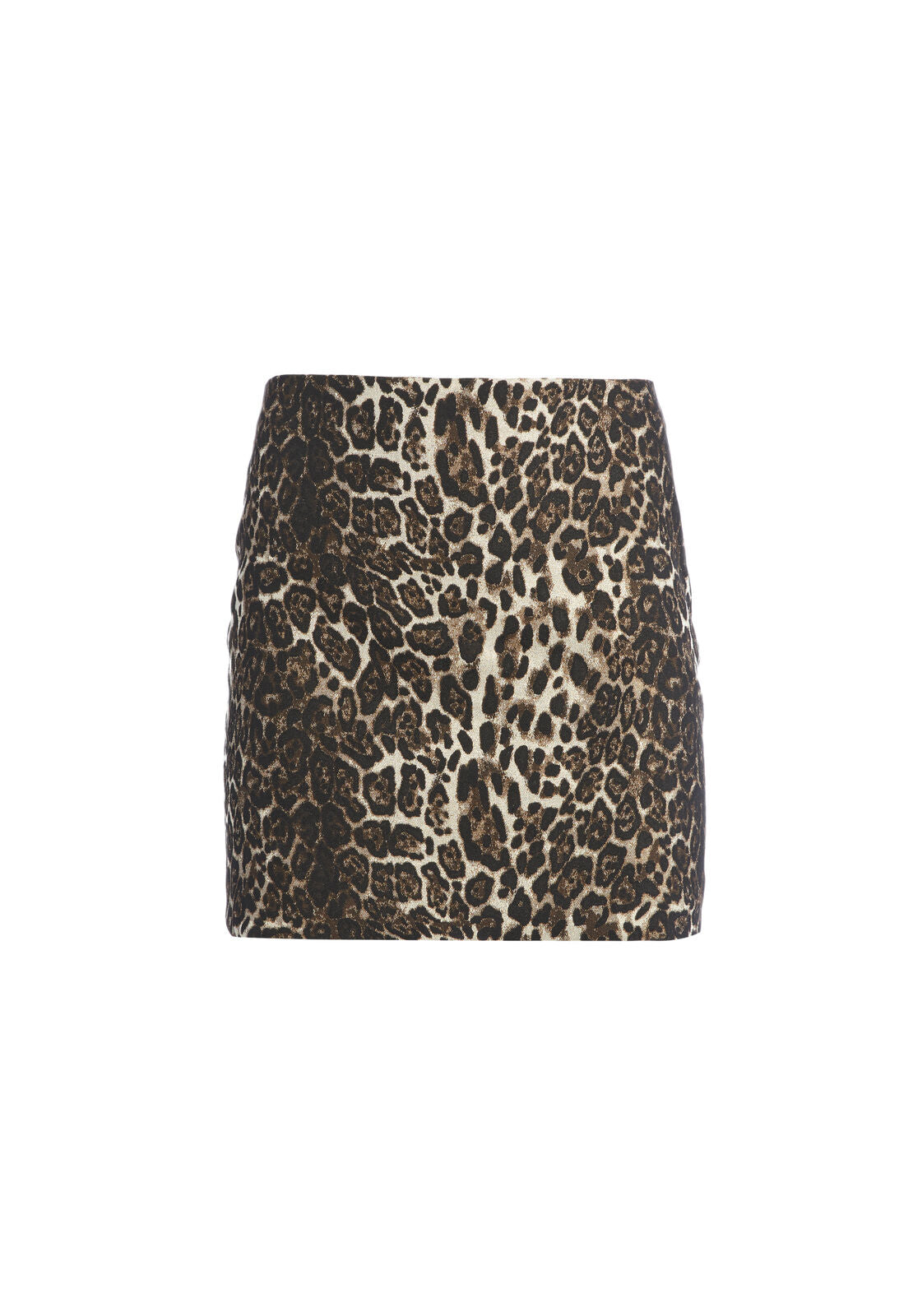 ELANA SHIMMER LEOPARD MINI SKIRT-ALICE + OLIVIA