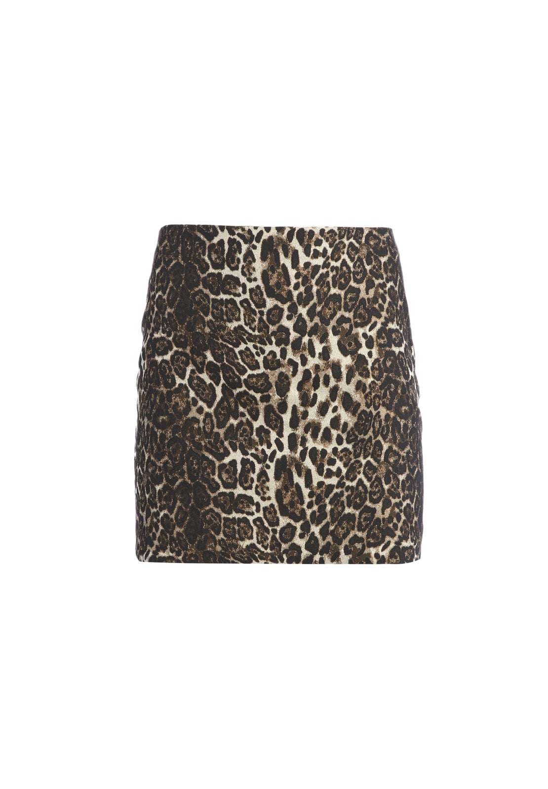 ELANA SHIMMER LEOPARD MINI SKIRT-ALICE + OLIVIA