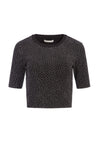 CIARA CRYSTAL CROP TOP-BLACK/GUNMETAL-ALICE + OLIVIA