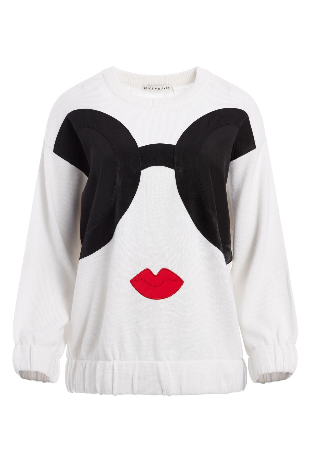 STACEFACE PULLOVER-MEDIUM GREY/MULTI-ALICE + OLIVIA