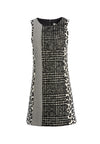 CLYDE MINI DRESS-BLACK/WHITE COMBO-ALICE + OLIVIA