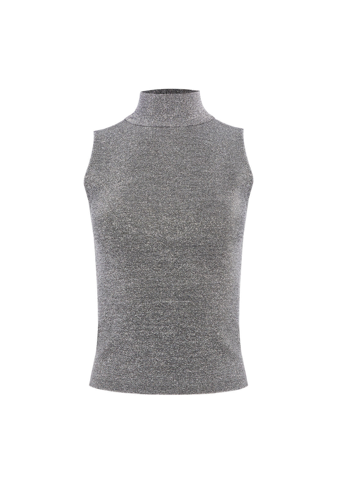 LANIE SHIMMER HIGH NECK PULLOVER-BASIL-ALICE + OLIVIA