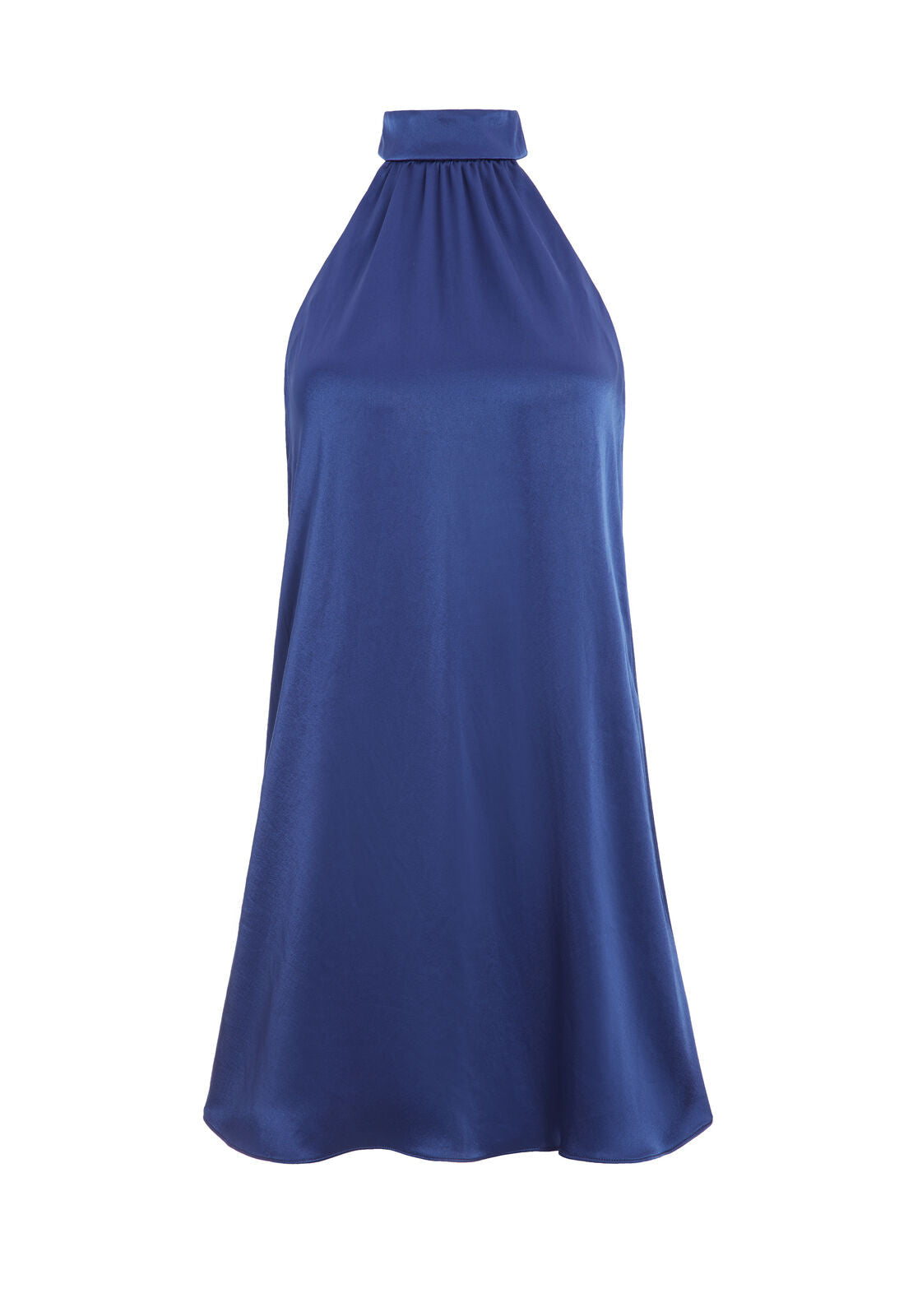 CRYSTAL TIE NECK HALTER MINI DRESS-ALICE + OLIVIA