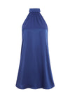 CRYSTAL TIE NECK HALTER MINI DRESS-ALICE + OLIVIA