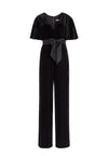 BREANNA VELVET WRAP TOP JUMPSUIT-Black-ALICE + OLIVIA