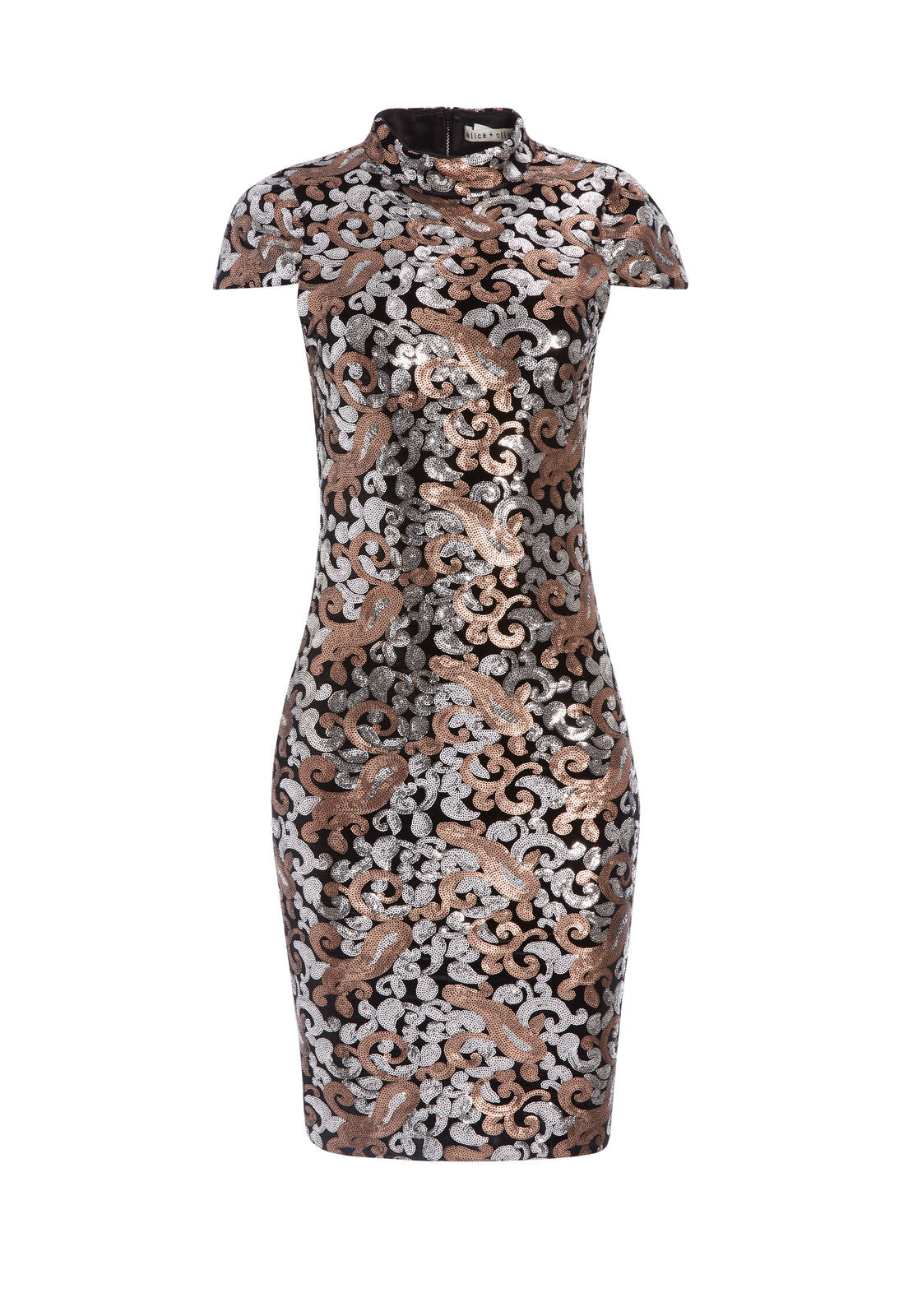 INKA SEQUIN MIDI DRESS-ALICE + OLIVIA