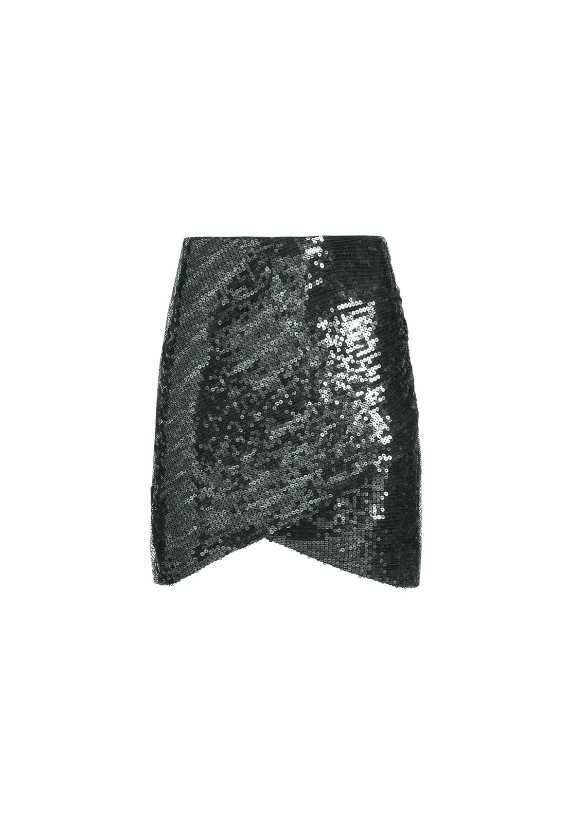 FIDELA SEQUIN MINI SKIRT-GUNMETAL-ALICE + OLIVIA