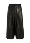SCARLET LEATHER GAUCHO PANT-Black-ALICE + OLIVIA