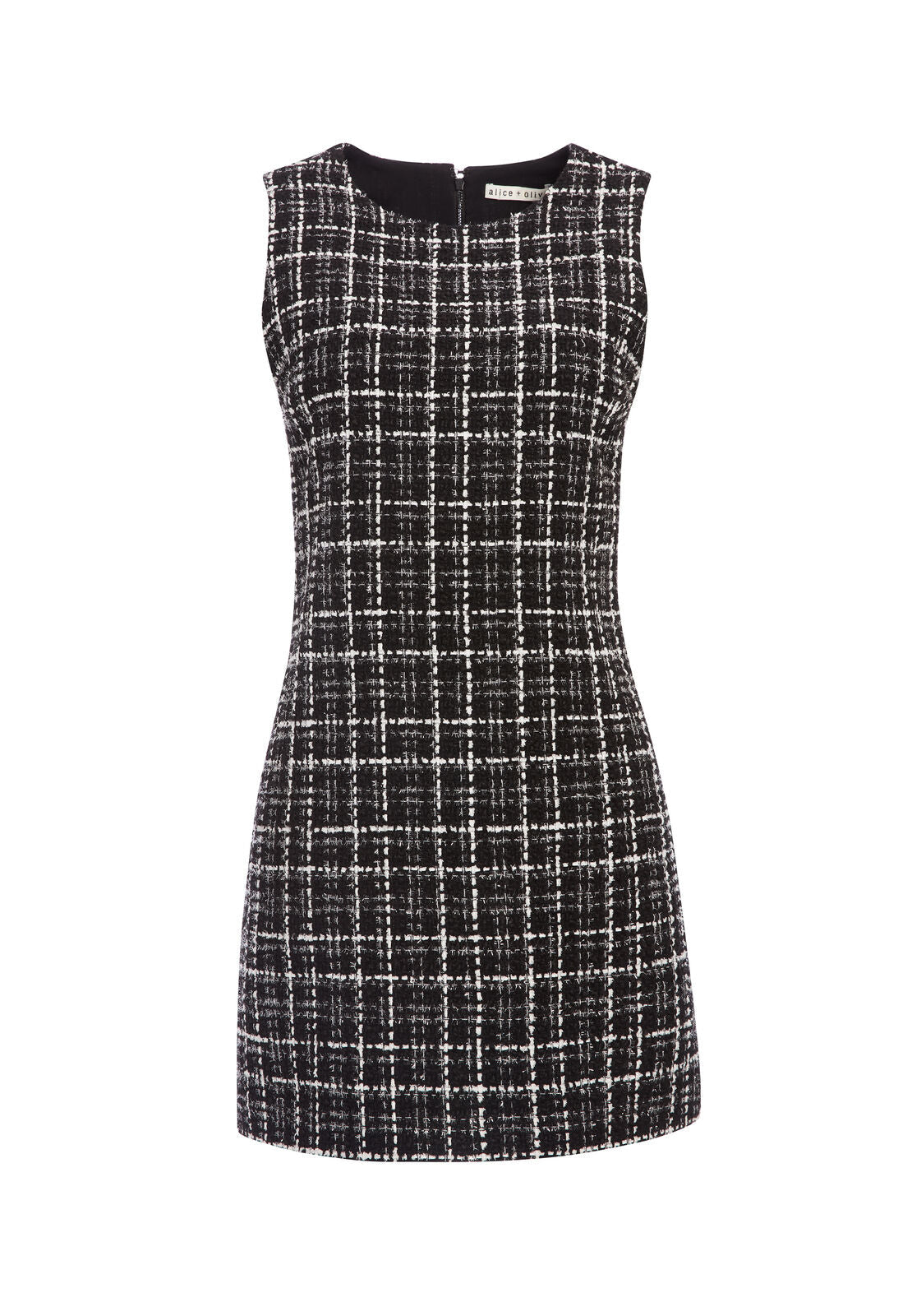 COLEY CREW NECK MINI DRESS-ALICE + OLIVIA