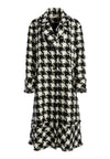 STEFAN LONG NOTCH COLLAR COAT-BLACK/WHITE-ALICE + OLIVIA
