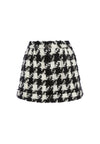 CONRY HOUNDSTOOTH CUFF SHORT-BLACK/WHITE-ALICE + OLIVIA