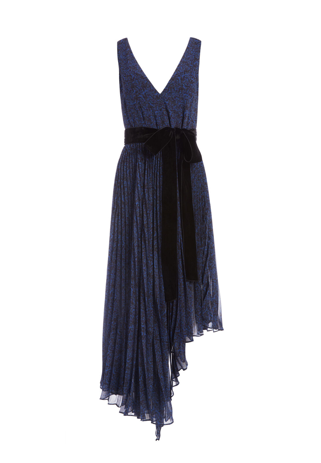 AIDEN ASYMMETRICAL MIDI DRESS-PETITE DREAM AZURE-ALICE + OLIVIA