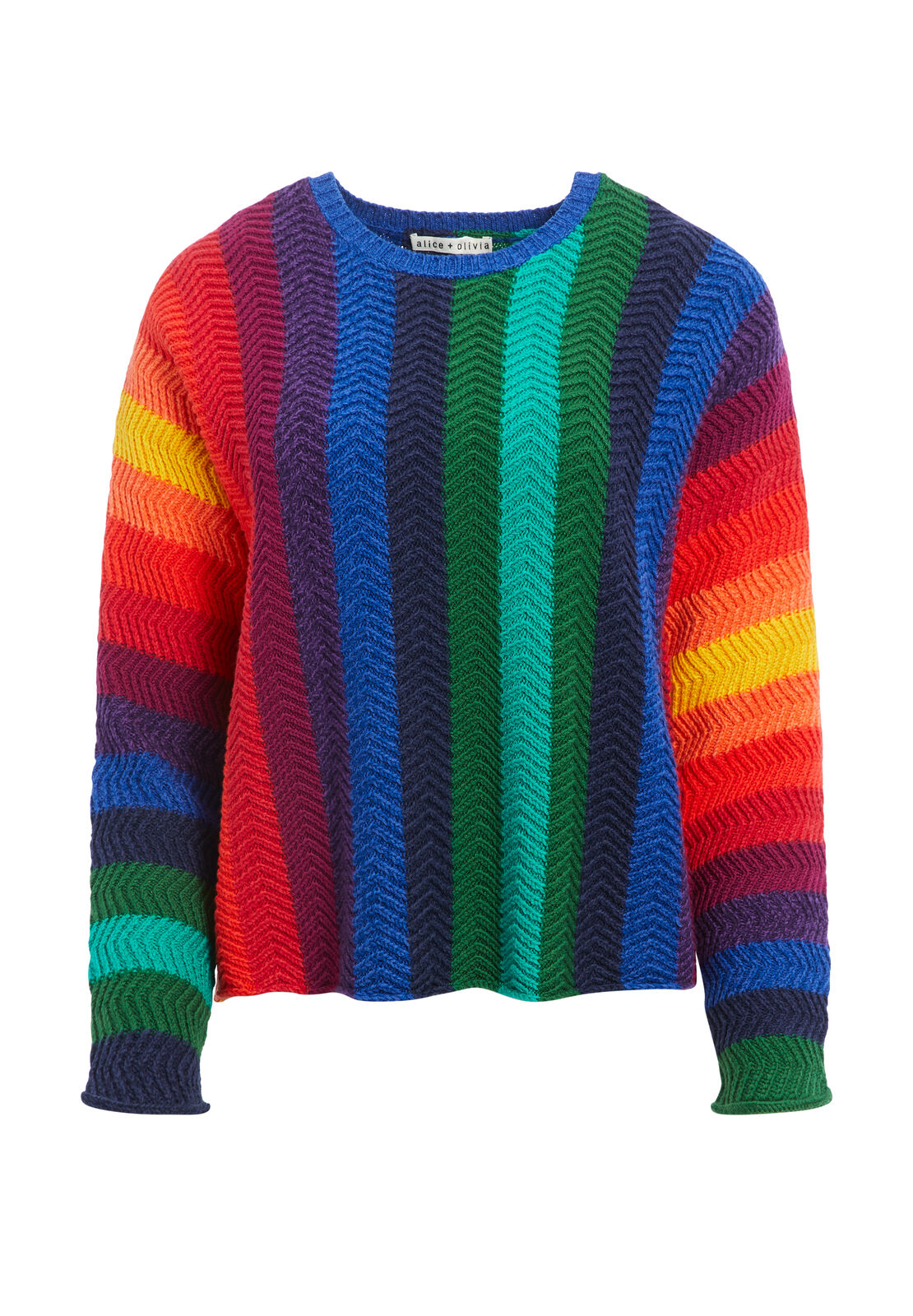 DESSIE CREW NECK PULLOVER-MULTI-ALICE + OLIVIA