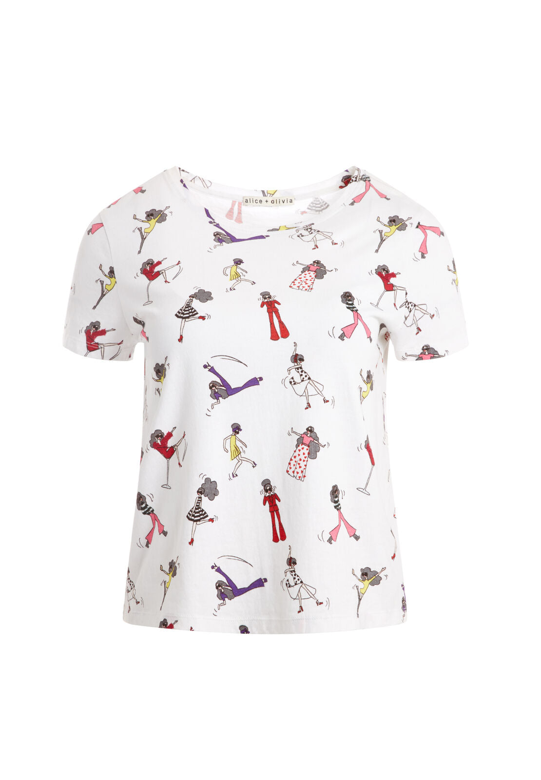 RYLYN CREW NECK TOP-DANCING STACE-ALICE + OLIVIA