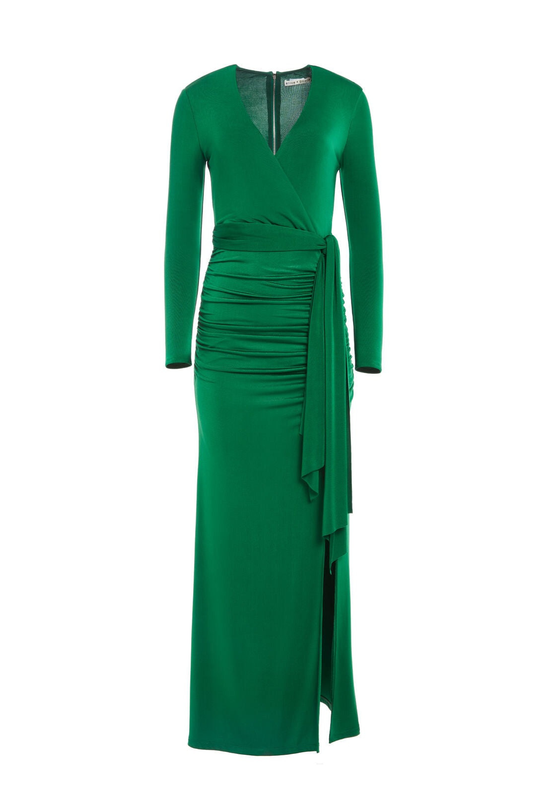 KYRA DEEP V DRAPEY MAXI DRESS-ALICE + OLIVIA