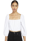ALTA PEASANT CROP TOP-White-ALICE + OLIVIA