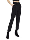 JESSIE PAPERBAG WAIST PANT-Black-ALICE + OLIVIA