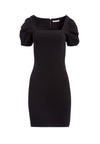 RACHEL PUFF SLEEVE MINI DRESS-Black-ALICE + OLIVIA