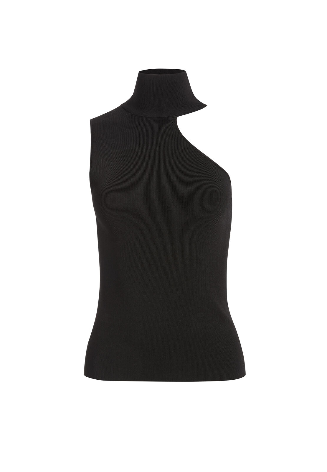 KIKI CUT OUT TURTLENECK TANK-Black-ALICE + OLIVIA