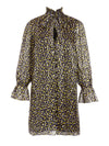 REI RUFFLE COLLAR MINI DRESS-NEON YELLOW/MULTI-ALICE + OLIVIA