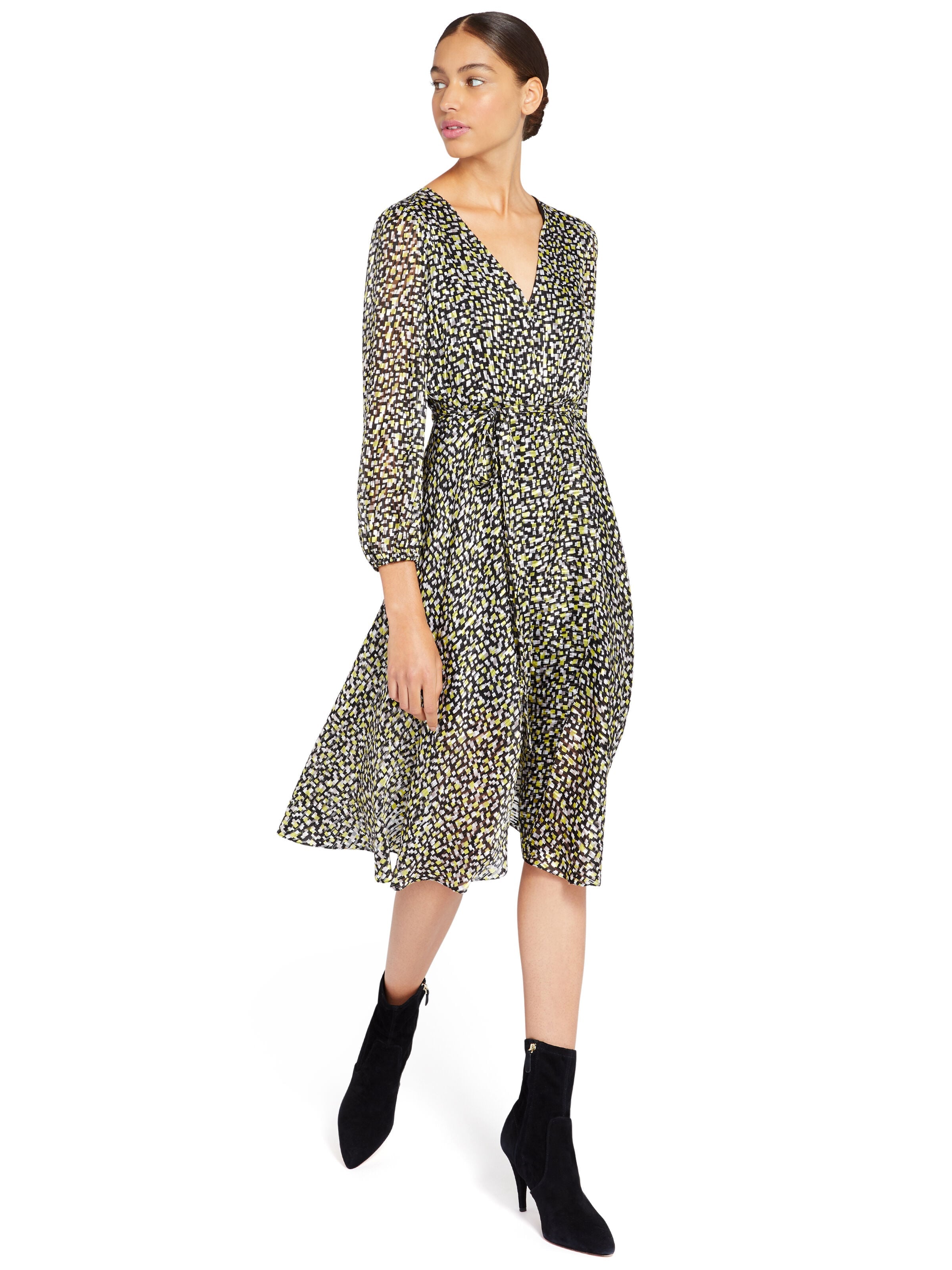 COCO ANIMAL PRINT MIDI DRESS-ALICE + OLIVIA