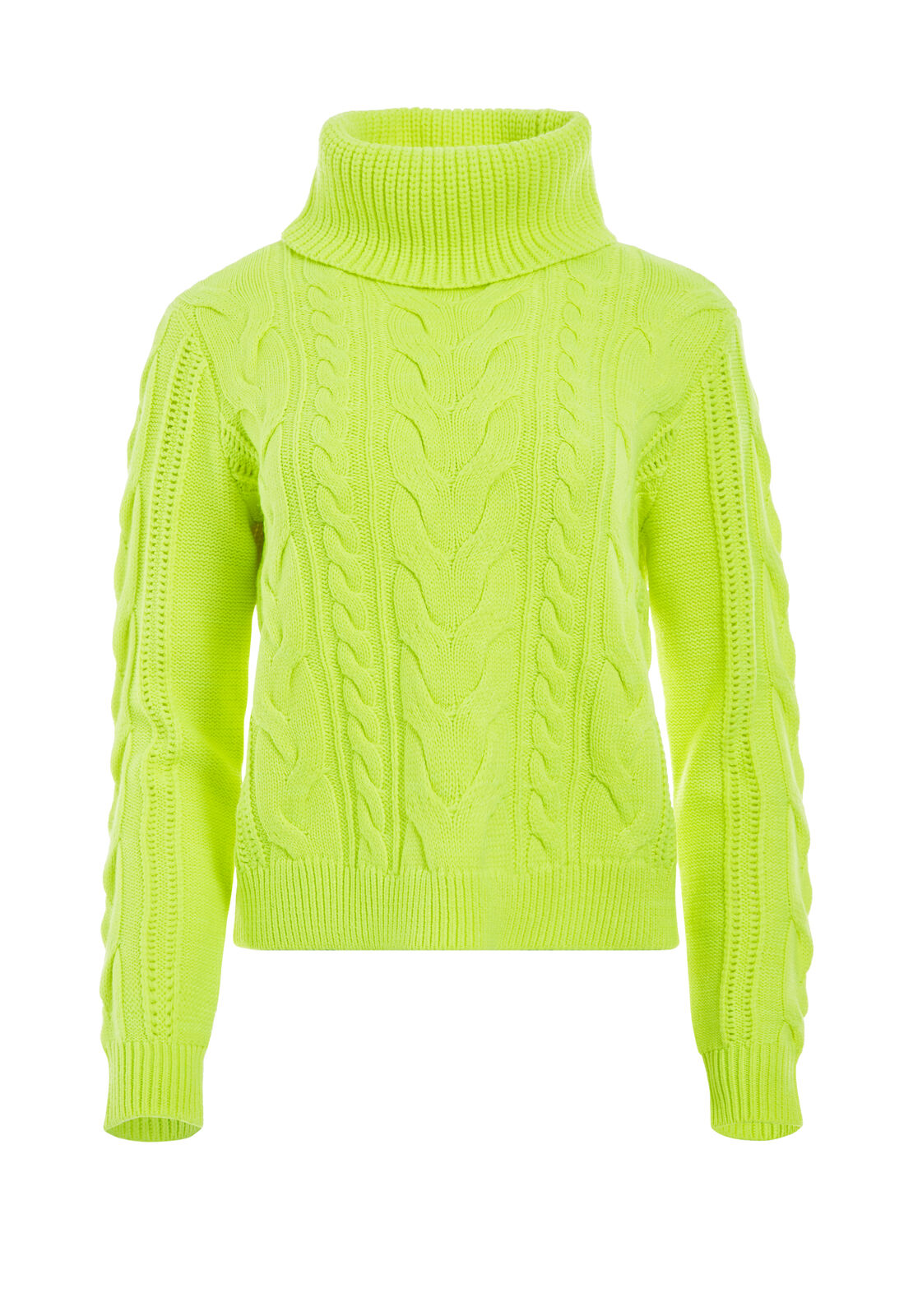 MAYME NEON TURTLENECK PULLOVER-NEON YELLOW-ALICE + OLIVIA
