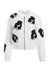THERON STACEFACE BOMBER JACKET-BLACK/MULTI-ALICE + OLIVIA