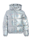 DURHAM METALLIC HOODED PUFFER-IRIDESCENT-ALICE + OLIVIA