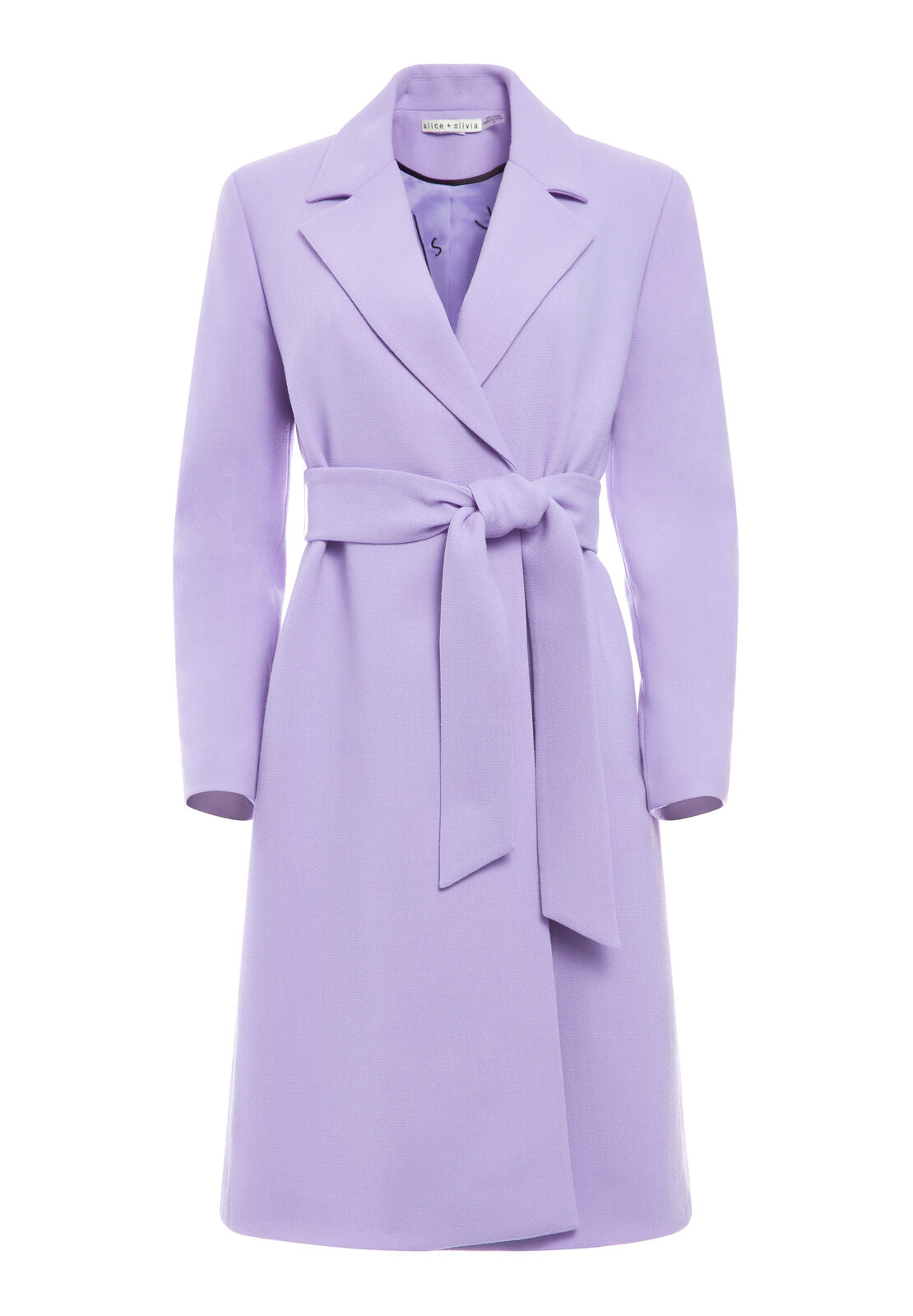 IRWIN STRONG SHOULDER LONG COAT-LAVENDER-ALICE + OLIVIA