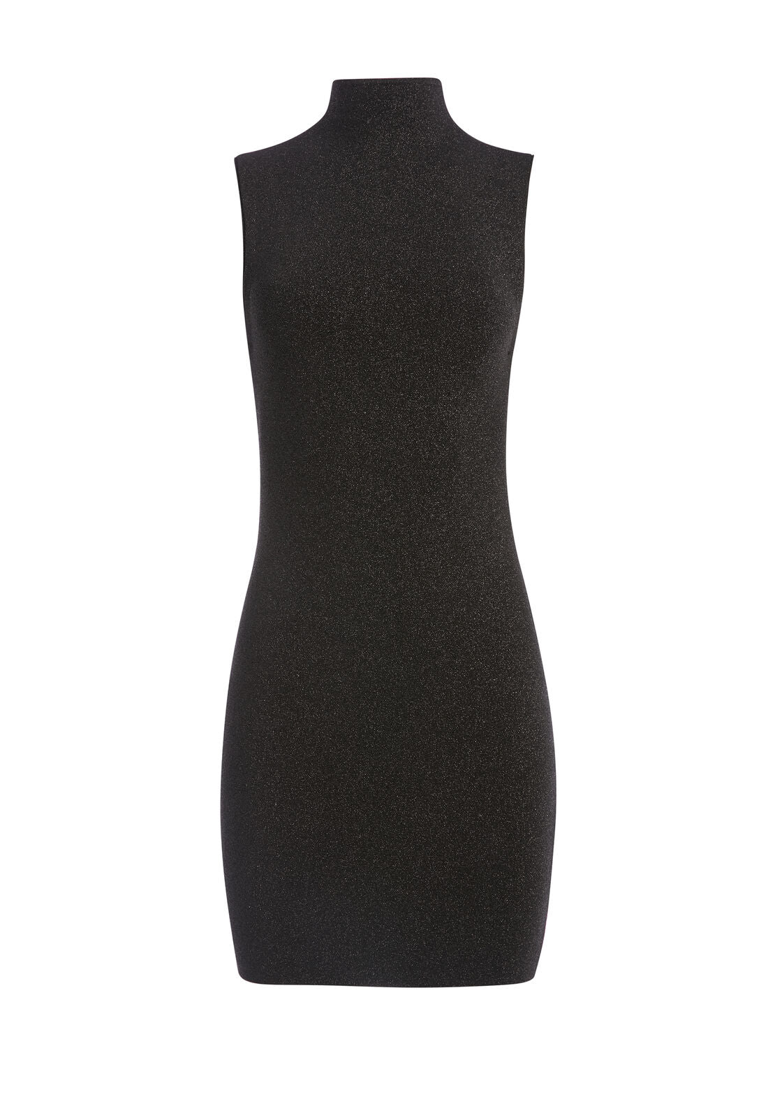 RISSY METALLIC SWEATER DRESS-Black-ALICE + OLIVIA