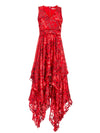SAMMI HANDKERCHIEF MIDI DRESS-SHADOW BLOSSOM PAPRIKA-ALICE + OLIVIA