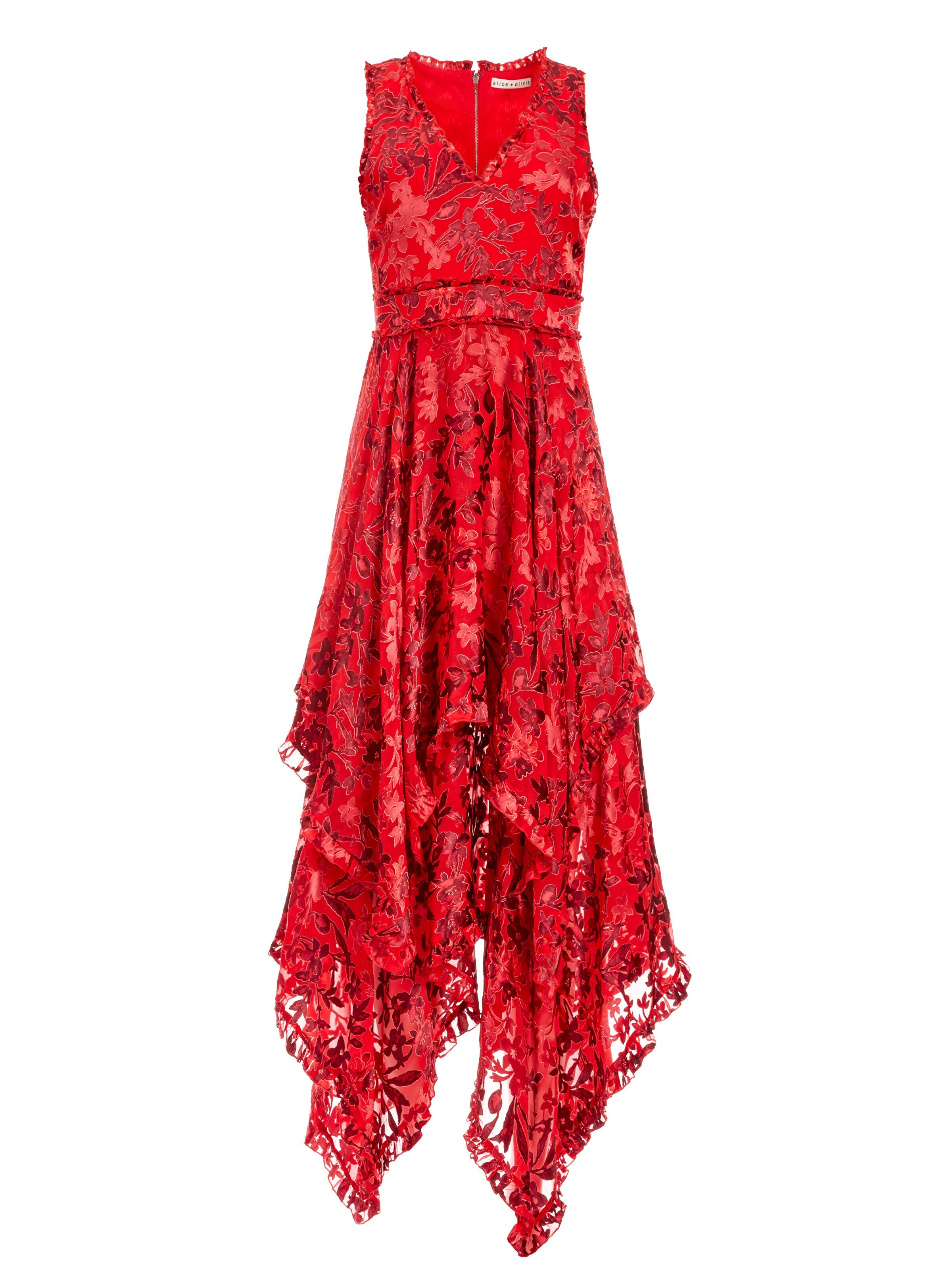SAMMI HANDKERCHIEF MIDI DRESS