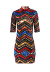 INKA RAINBOW SEQUIN MINI DRESS-ALICE + OLIVIA