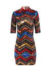 INKA RAINBOW SEQUIN MINI DRESS-ALICE + OLIVIA