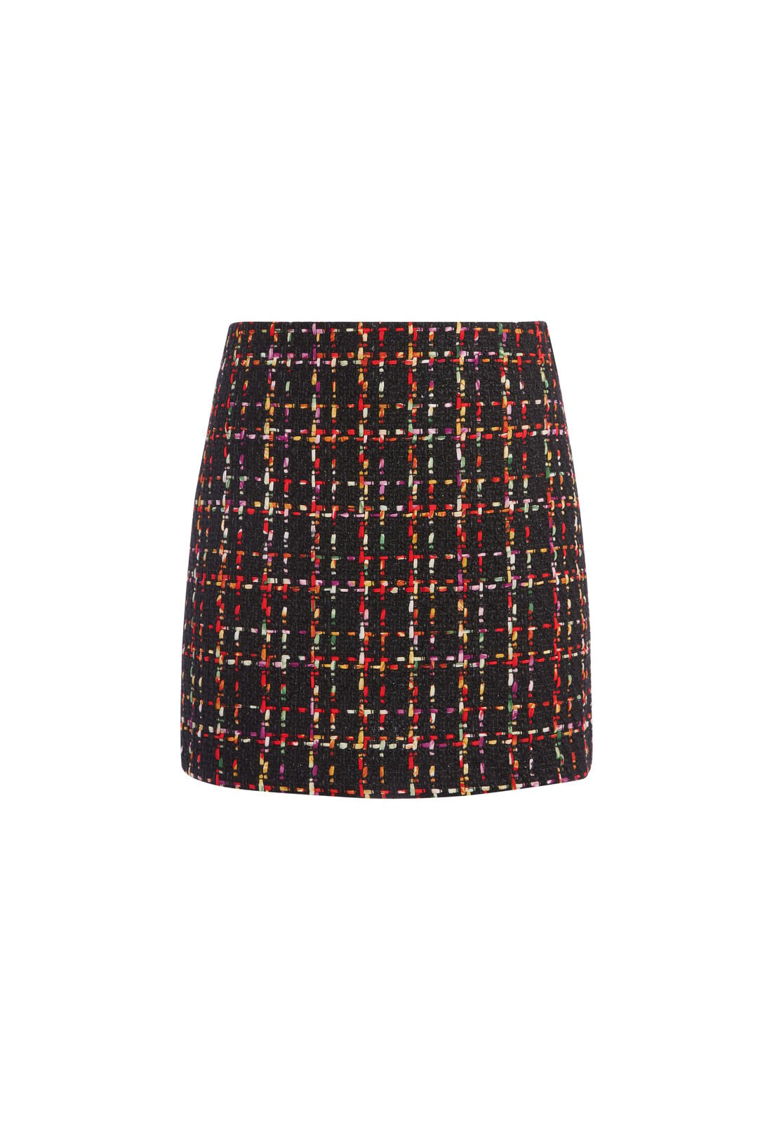 ELANA SHIMMER LEOPARD MINI SKIRT-ALICE + OLIVIA