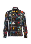 WILLA FEMINIST PLACKET TOP-ALICE + OLIVIA