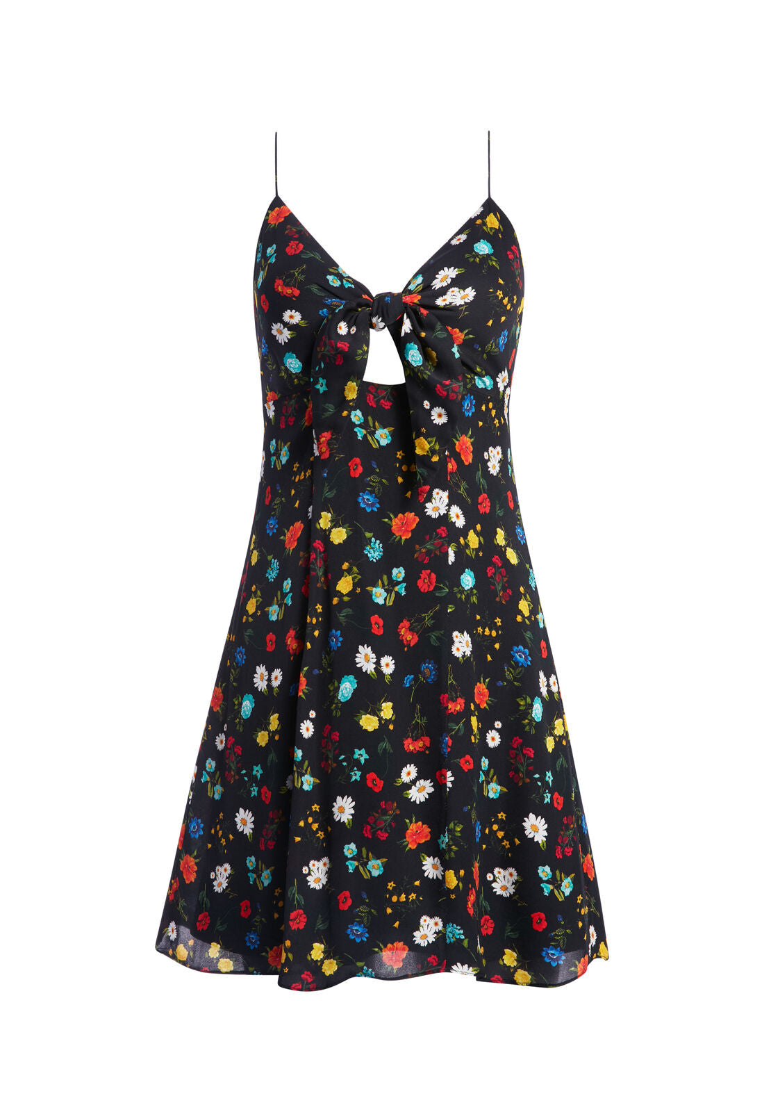 ROE FRONT TIE MINI DRESS-ALICE + OLIVIA