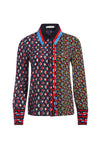 WILLA FEMINIST PLACKET TOP-ALICE + OLIVIA