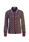 WILLA FEMINIST PLACKET TOP-ALICE + OLIVIA