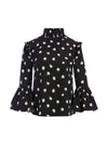 HENRIETTA RUFFLED BLOUSE-ALICE + OLIVIA