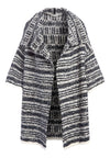 HESTER BOXY SWEATER COAT-BLACK/WHITE-ALICE + OLIVIA