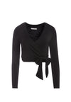NYA WRAP TOP-Black-ALICE + OLIVIA