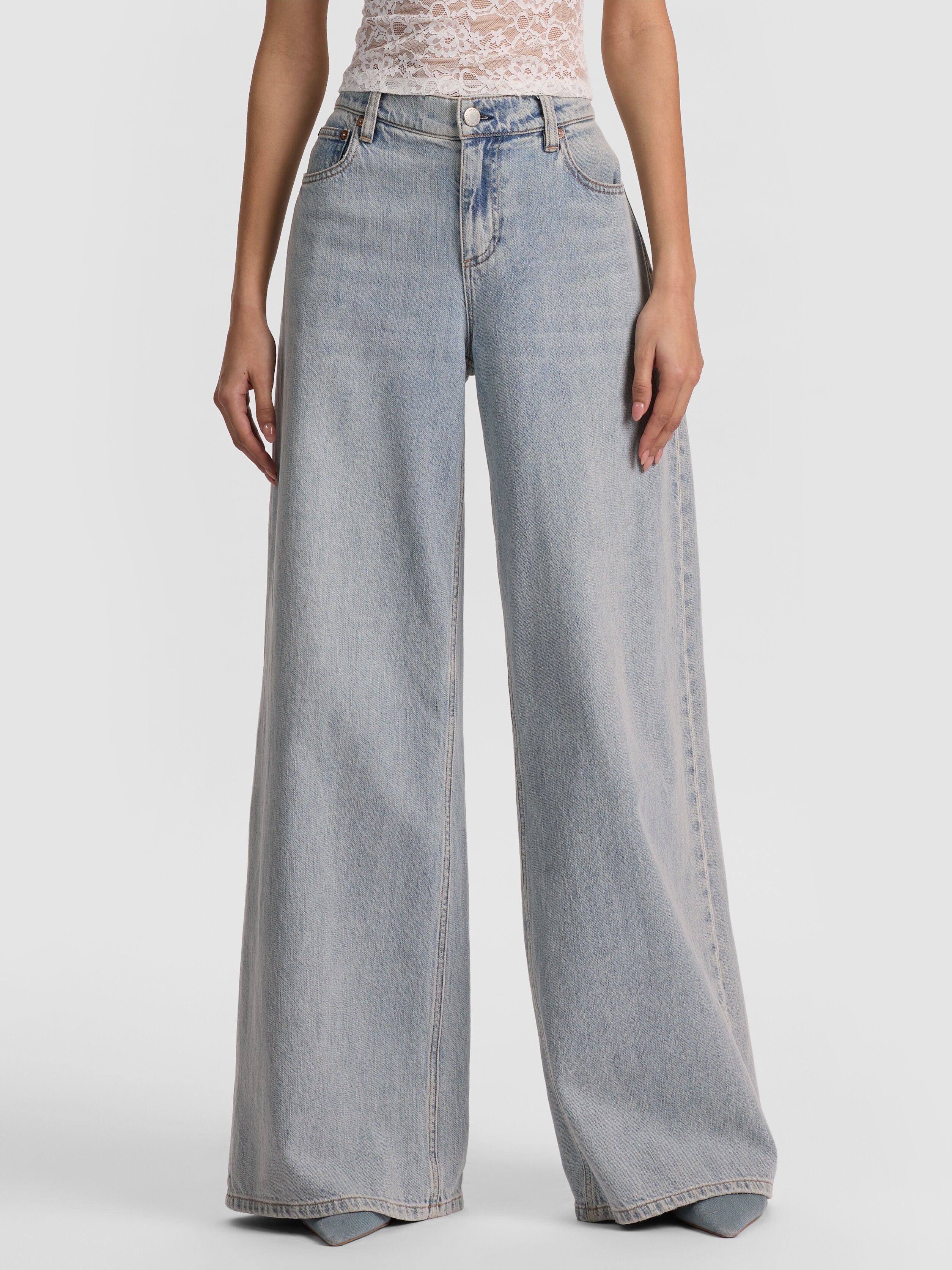 AMAZING JEAN-OFF WHITE-ALICE + OLIVIA