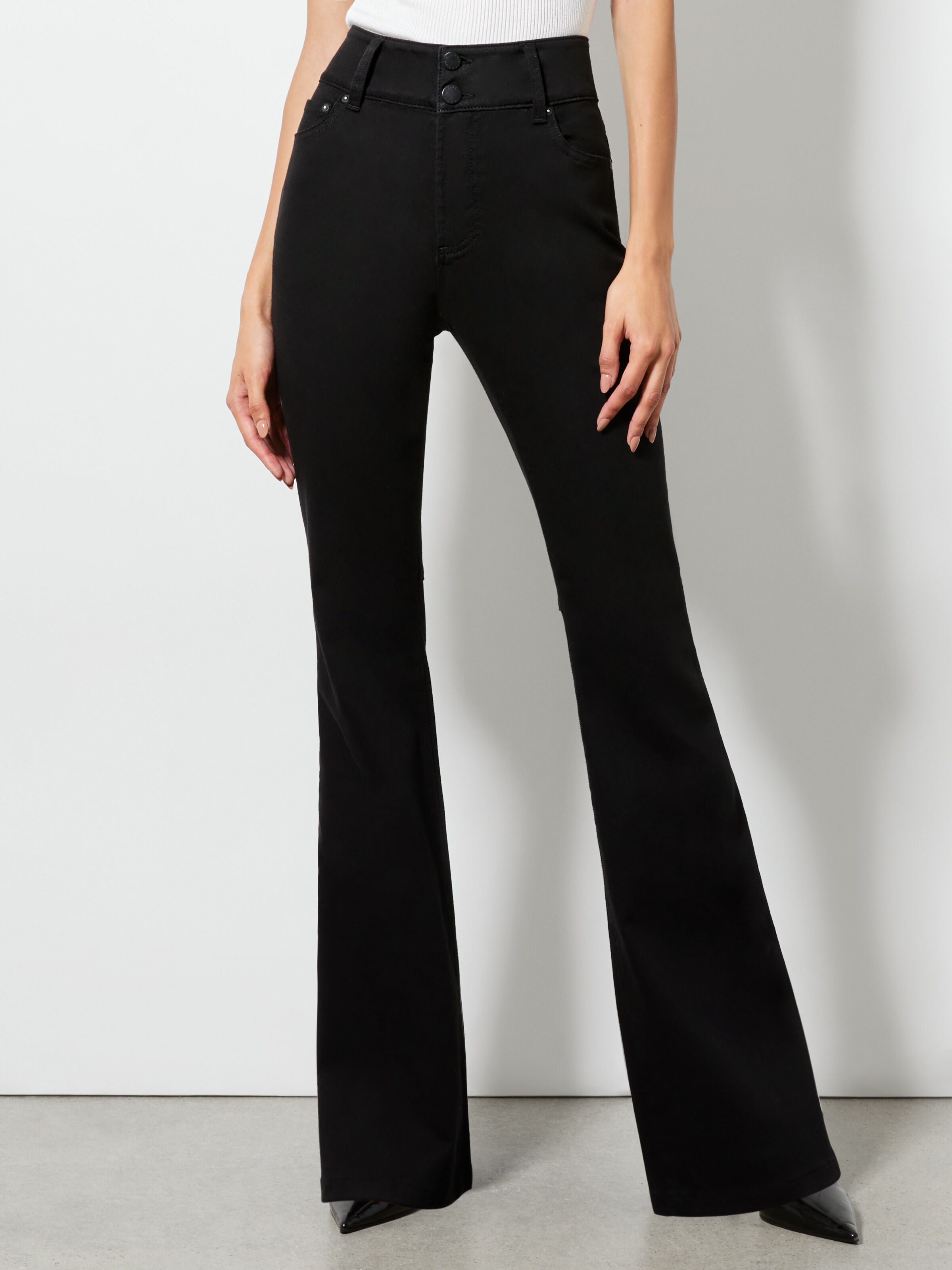 STACEY BELL JEAN-Black-ALICE + OLIVIA