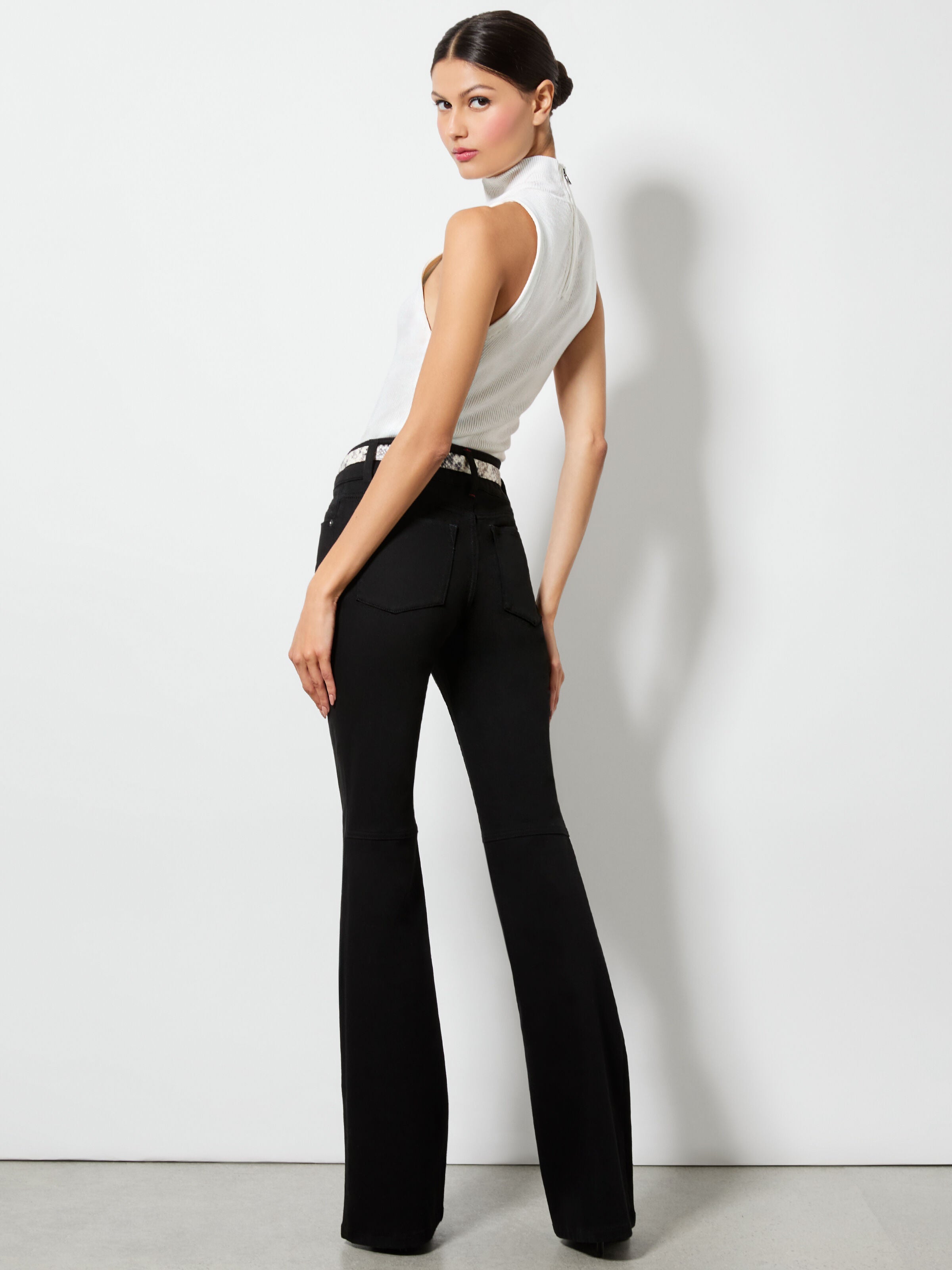 STACEY BELL JEAN-Black-ALICE + OLIVIA
