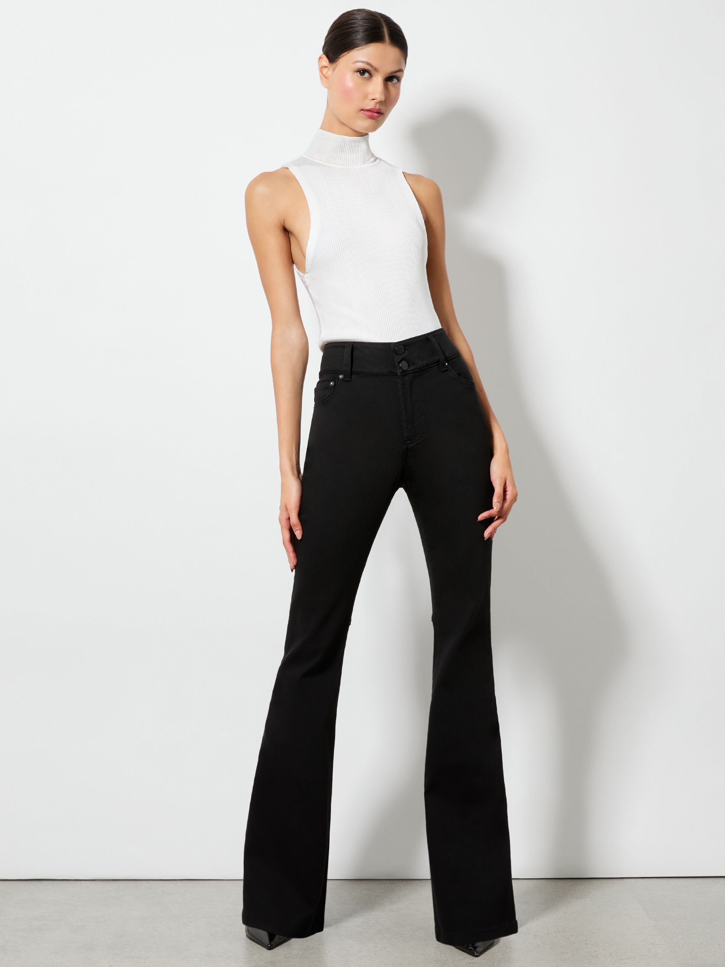 STACEY BELL JEAN-Black-ALICE + OLIVIA